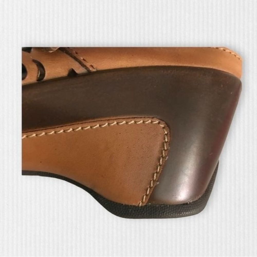 WHITE MOUNTAIN Mule Open Toe Leather Strap Brown Size 10M - Picture 8 of 9